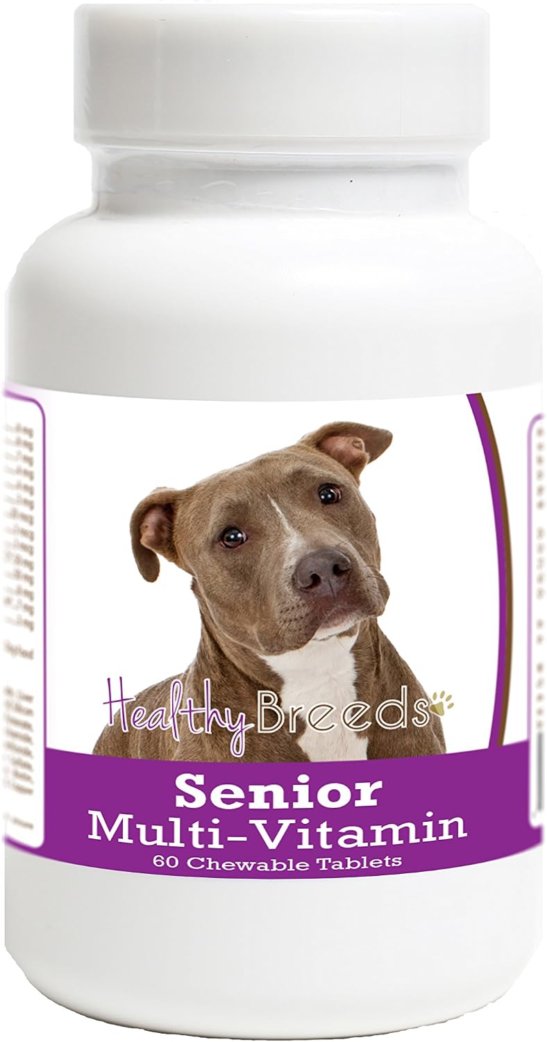 Healthy Breeds Pit Bull Senior Dog Multivitamin Tablets 60 Count