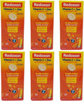 Redoxon Naranja Vitamina C Efervescente con Zinc, 20 Tabletas (Paquete de 6)