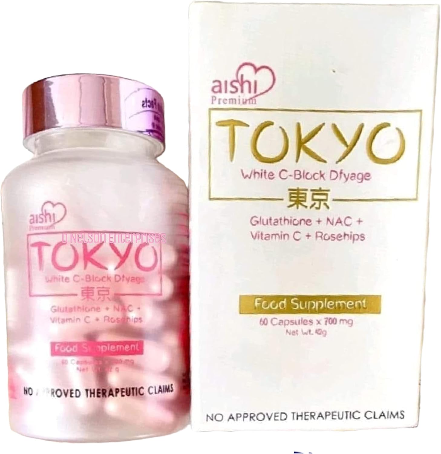 Tokyo White C-Block Dyfage Glutathione, 60 Cápsulas