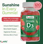 YUM-V'S Gomitas de Vitamina D3 5000 IU (125 mcg) - 120 Gomitas