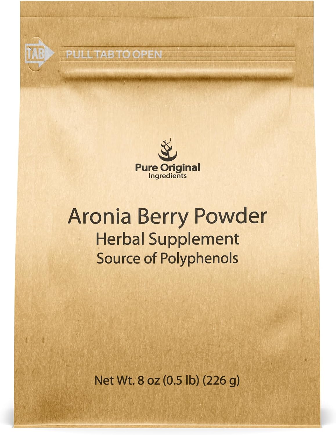 PURE ORIGINAL INGREDIENTS Polvo de Aronia (113 g) - Extracto de Fruta Puro, Sin Aditivos ni Rellenos