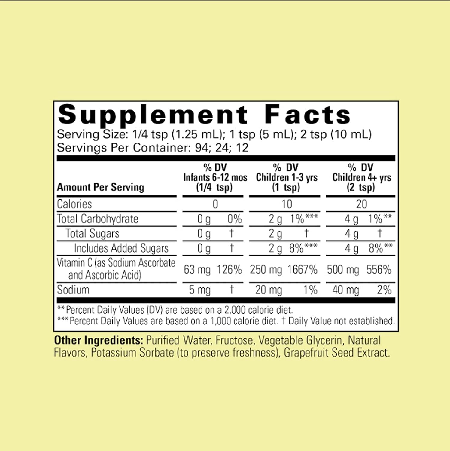 CHILDLIFE ESSENTIALS Vitamina C Líquida - Suplemento de Vitamina C Pura para Niños, Bebés y Niños Pequeños, Sabor Naranja Natural - 118 ml