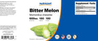Nutricost Bitter Melon Extract - 180 Capsules - 600mg of 4:1 Extract - Vegan, Gluten-Free, Non-GMO