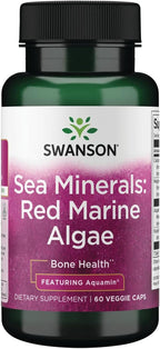 Swanson Aquamin Sea Minerals - Minerales de Alga Roja, 60 Cápsulas Veganas