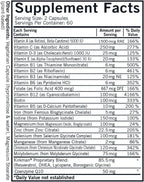 Kirkman Multivitamínico y Mineral para Hombres Mayores, 120 Cápsulas Vegetarianas