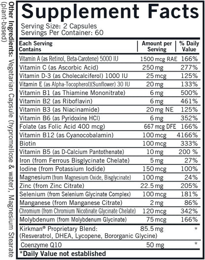 Kirkman Multivitamínico y Mineral para – Licopeno: Un carotenoide rojo que se encuentra en los tomates y otras – Image 2