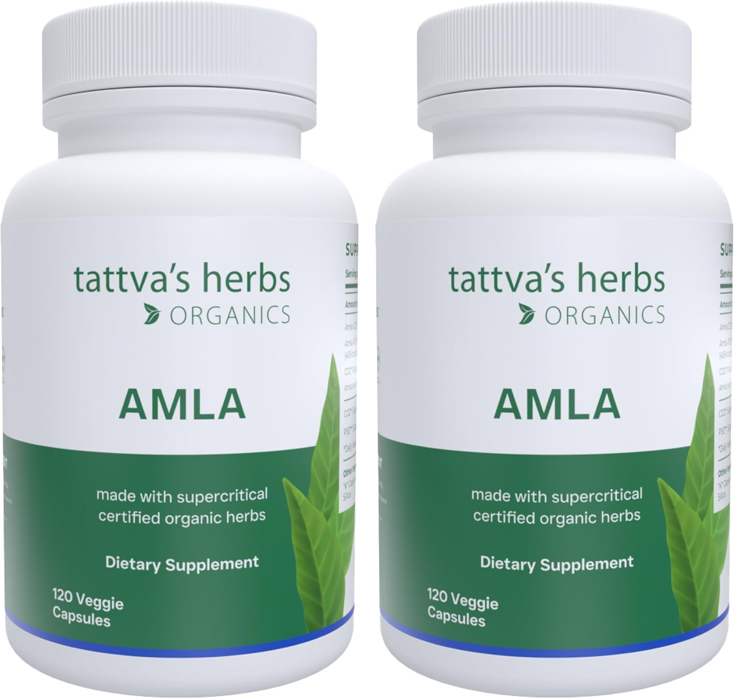Tattva's Herbs Superfruit Amla - 240 Cápsulas (2 Paquetes) - Suplemento de Vitamina C Natural