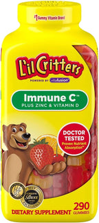 L'il Critter Kids Immune C Plus Zinc y Vitamina D (290 unidades)