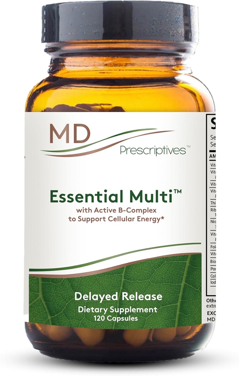 MD Prescriptives - Essential Multi (Liberación Retardada) - Complejo Multivitamínico y Mineral para Apoyo Hormonal - 60 Cápsulas