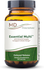 MD Prescriptives - Essential Multi (Liberación Retardada) - Complejo Multivitamínico y Mineral para Apoyo Hormonal - 60 Cápsulas
