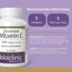 Bioclinic Naturals - Vitamina C Liposomal, 90 Cápsulas Blandas