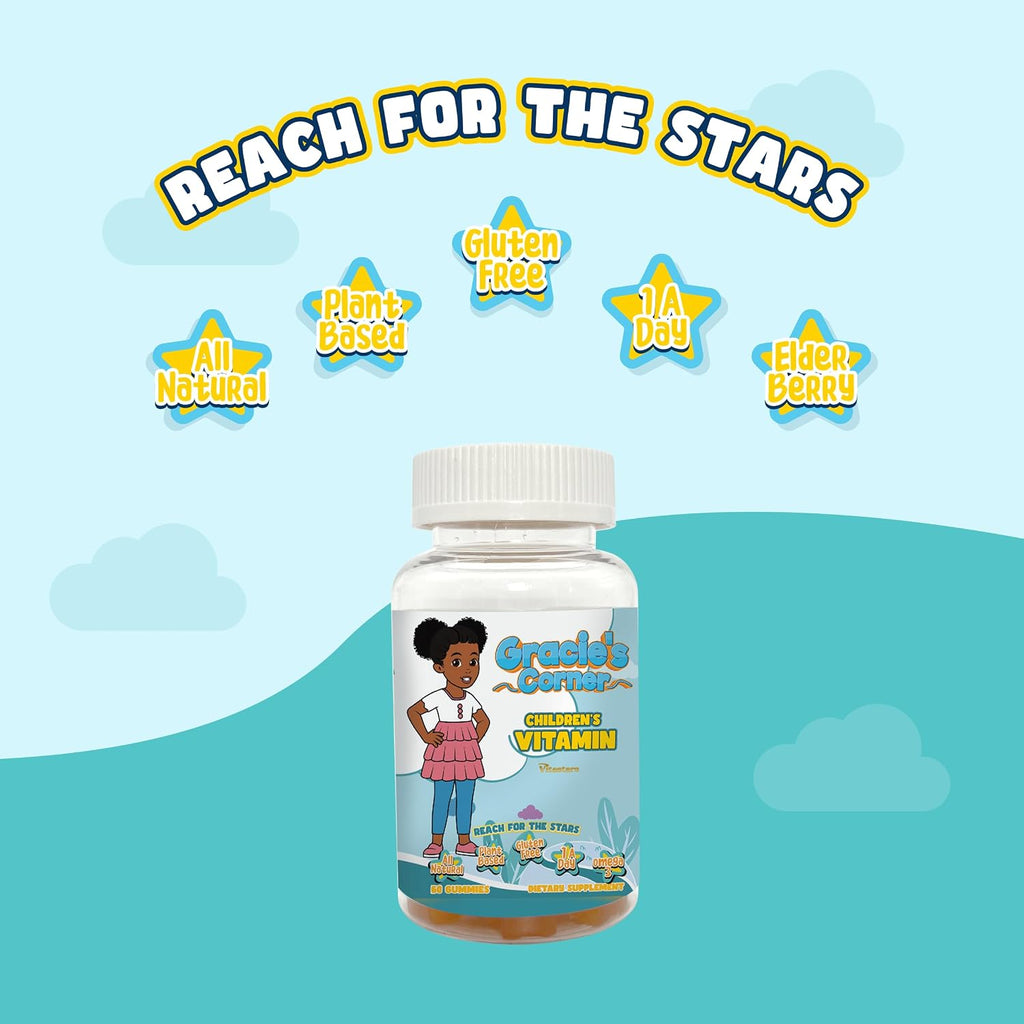 Vitastars Gracie’s Corner Stars Gominolas Multivitamínicas para Niños con Omega 3 - 60 unidades