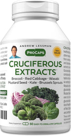 ANDREW LESSMAN Extractos de Crucíferas 60 Cápsulas | Alto Contenido en Glucosinolatos y Sulforafano