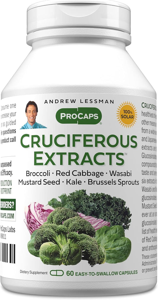 ANDREW LESSMAN Extractos de Crucíferas 60 Cápsulas | Alto Contenido en Glucosinolatos y Sulforafano