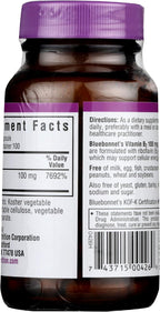 Bluebonnet Nutrition Vitamina B2 (Riboflavina) 100 mg - 100 Cápsulas Vegetales