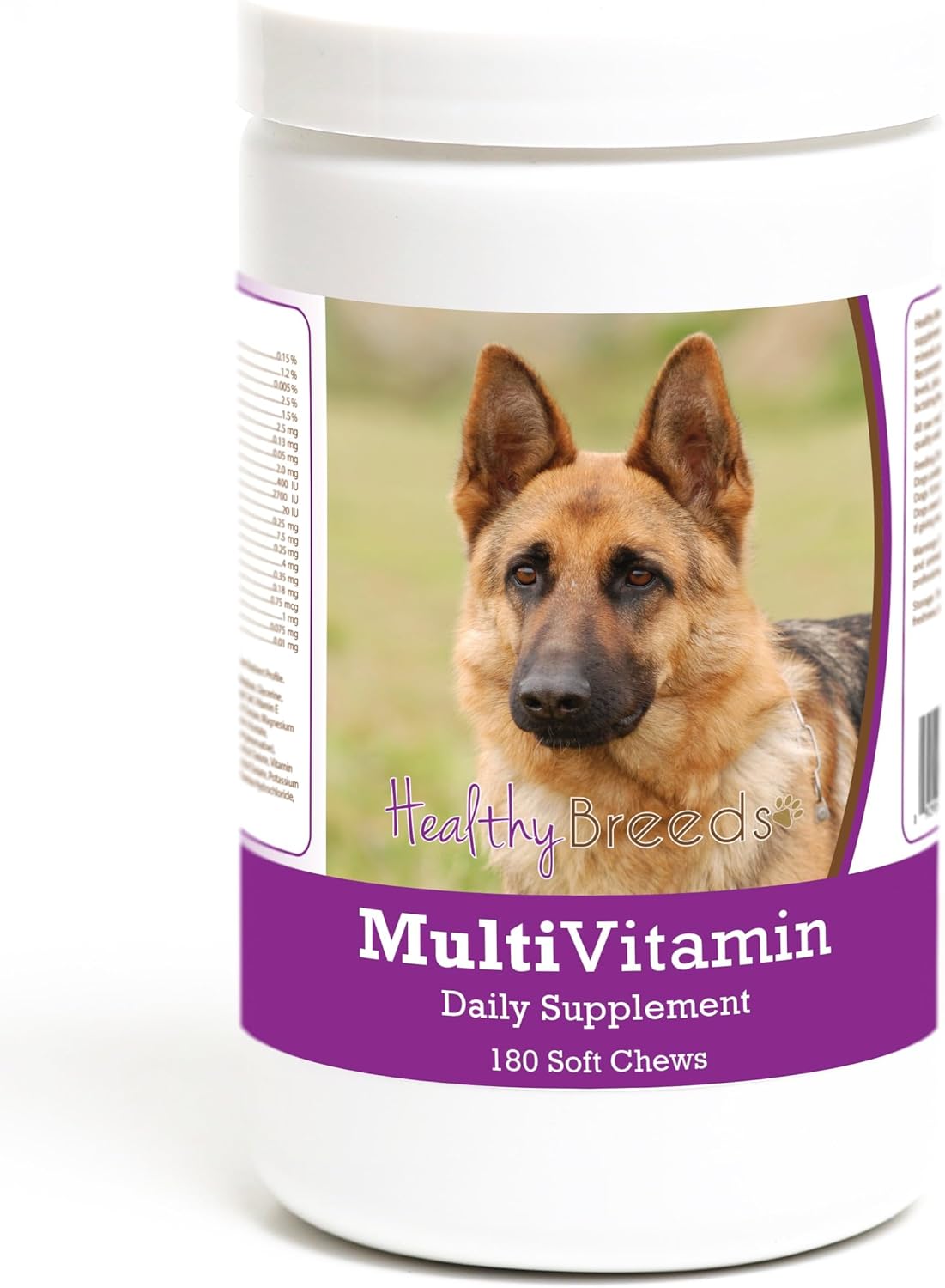 Healthy Breeds Multivitamínico en Masticables Suaves para Perros Pastor Alemán, 180 unidades
