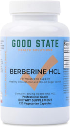 Good State Berberina HCL 400mg, 120 Cápsulas Vegetales