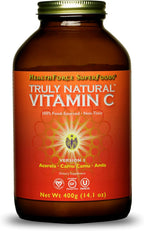 HEALTHFORCE SUPERFOODS Truly Natural Vitamin C – 400 g – Polvo de vitamina C natural con Camu Camu, Amla y Acerola