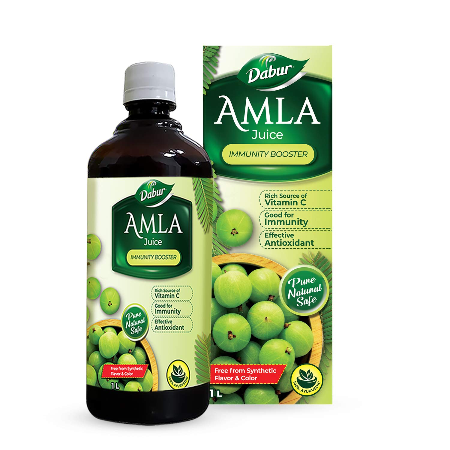 Dabur Amla Juice - 1 Litro - Rico en Vitamina C - 100% Jugo Ayurvédico