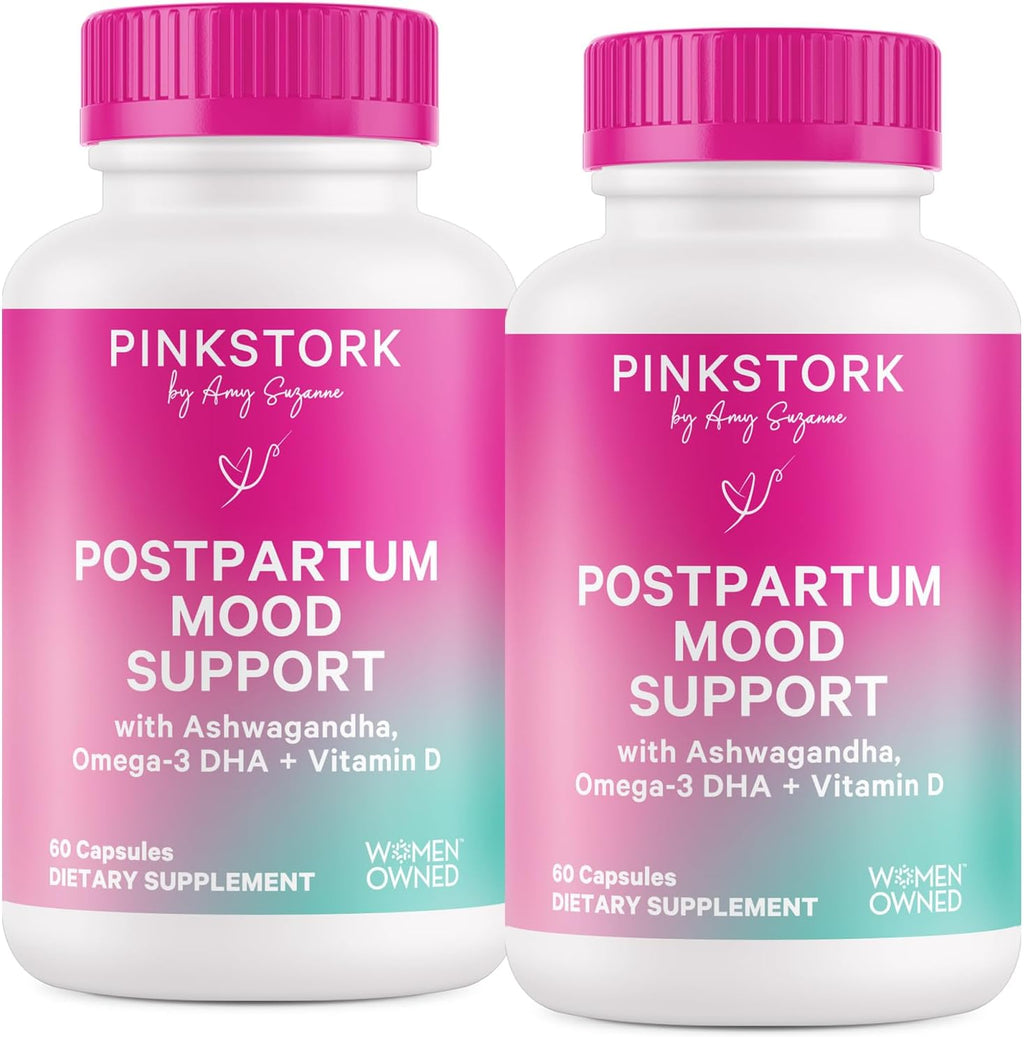 Pink Stork Apoyo Posparto - Suplemento para el Estado de Ánimo - 30 Días