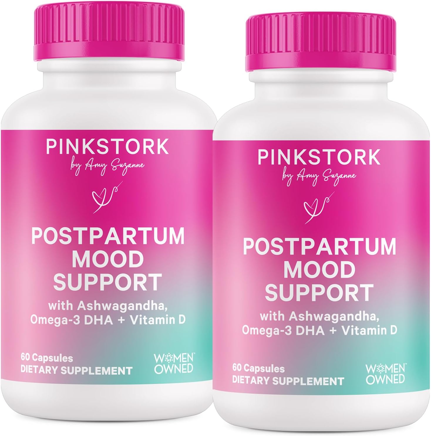 Pink Stork Apoyo Posparto - Suplemento para el Estado de Ánimo - 30 Días