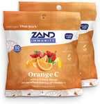 ZAND Immunity Orange C Pastillas de Vitamina C para la Garganta, 2 Paquetes (100 pastillas)