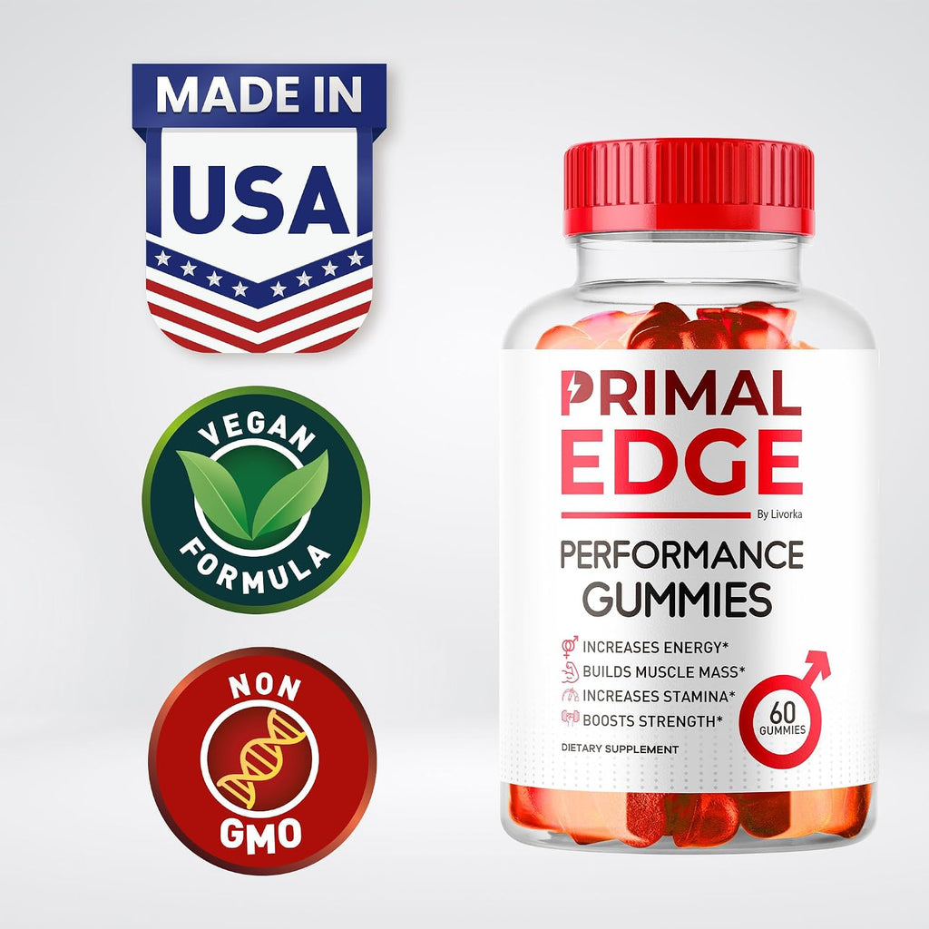 Primal Edge Gominolas Multivitamínicas para Hombres (2 Paquetes, 120 Gominolas)
