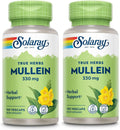 SOLARAY Hojas de Gordolobo 330mg – Apoyo Respiratorio – 100 Cápsulas Vegetales (Pack de 2)