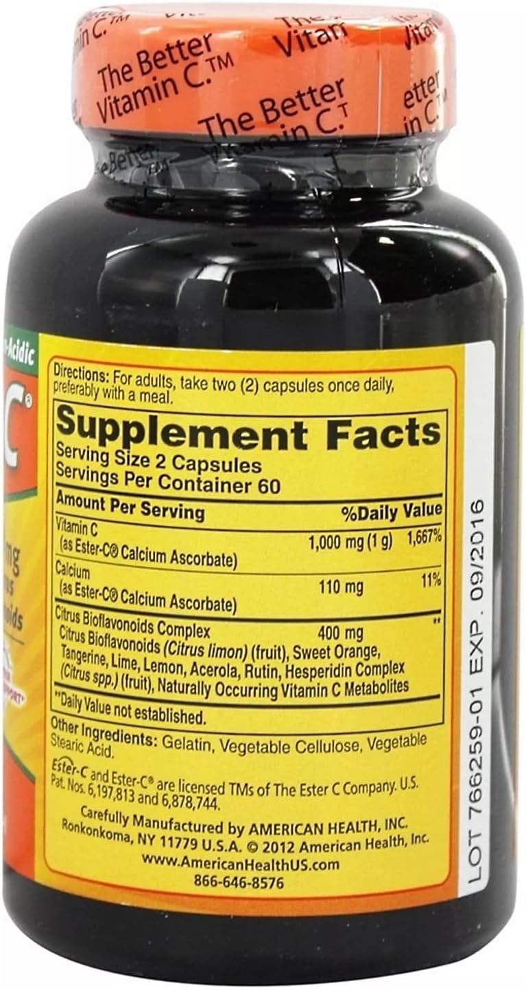 Ester-C 500 mg con Bioflavonoides Cítricos 240 Comprimidos
