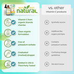 Why Not Natural Organic Liquid Vitamin C Drops Supplement
