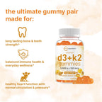 Micro Ingredients Vitamina D3 K2 Gummies, 120 unidades | 5.000 UI Vitamina D + 100 mcg K2 MK-7 | Gominolas sin azúcar sabor maracuyá | No GMO, Sin Gluten