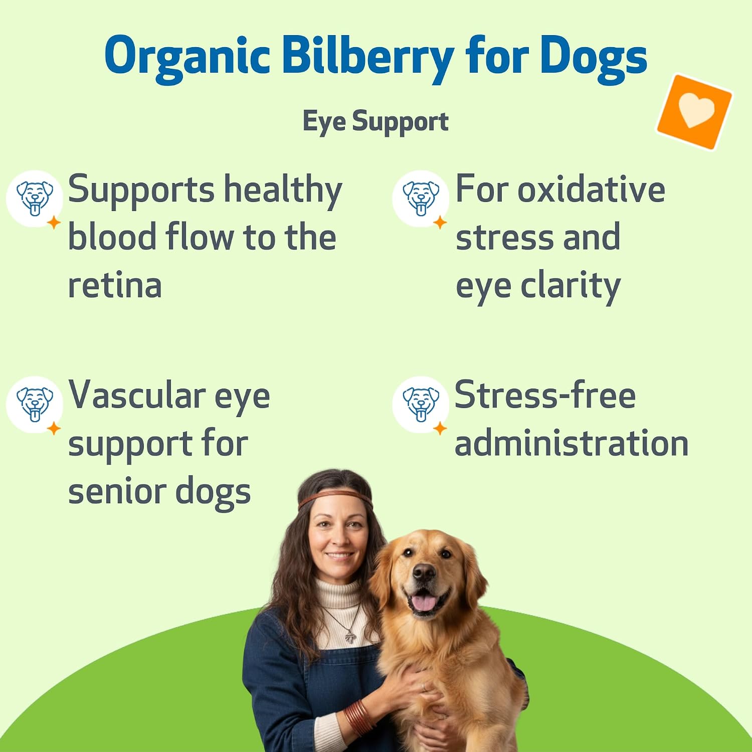 Pet Wellbeing Arándano (Bilberry) para Perros – 60 ml – Suplemento Líquido para la Visión y Salud Ocular