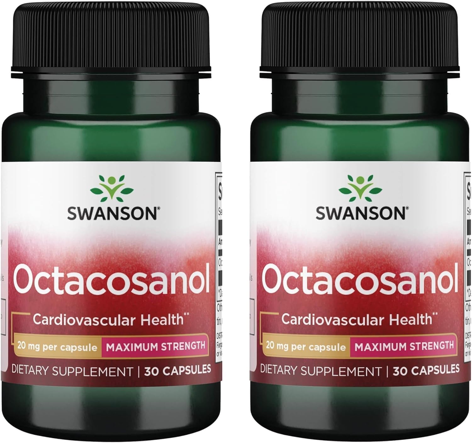 Swanson Maximum-Strength Octacosanol 20 mg 30 Cápsulas (3 Pack)