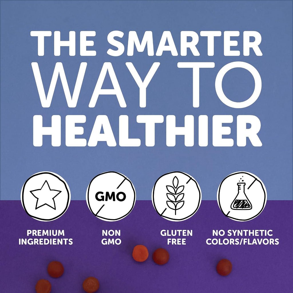 SmartyPants Toddler Multivitamin - Gominolas con Omega-3 y Vitaminas para Niños 2-3 Años