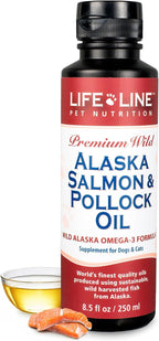 Lifeline Aceite de Salmón y Abadejo de Alaska Salvajes para Perros y Gatos - 250 ml