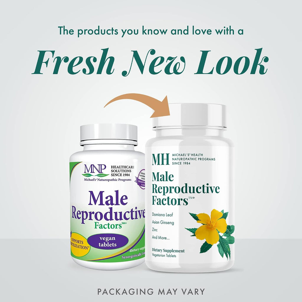 Michael's Health Programas Naturopáticos Factores Reproductivos Masculinos - 60 Comprimidos Vegetarianos - Nutrientes para la Fertilidad Masculina - Kosher
