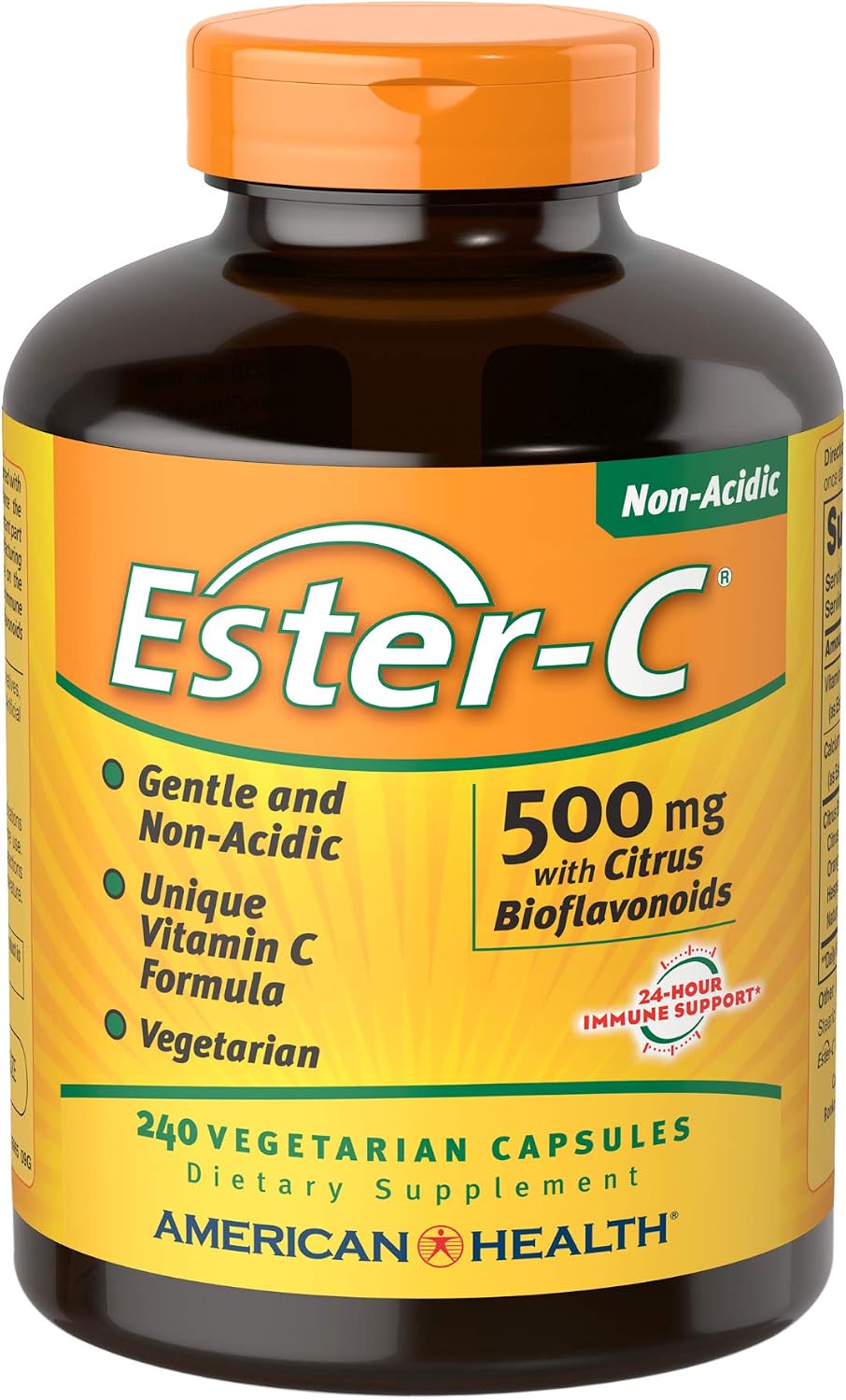 American Health Ester-C with Citrus Bioflavonoids – 500 mg, 240 Vegetarian Capsules
