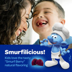 Smurfs Focus Gummies para Niños | Suplemento de Concentración con Fosfatidilserina | 30 Gominolas