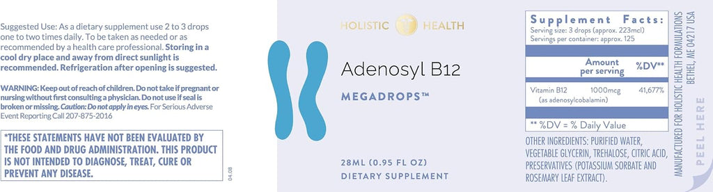 Holistic Health Adenosyl B12 MegaDrops 28 ml