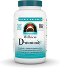 Source Naturals Wellness D-mmunity, Fórmula Inmune de Vitamina D Bio-Alineada, 5000 UI D3 + 1000 UI D2 - 120 Cápsulas Vegetarianas