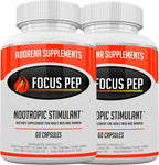 Focus Pep 2 Pack - 120 Cápsulas - Complemento Alimenticio para la Concentración y Energía