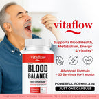 VitaFlow Cápsulas - Cápsula oficial de suplemento de equilibrio, Fórmula natural premium avanzada, 30 Cápsulas para 1 mes