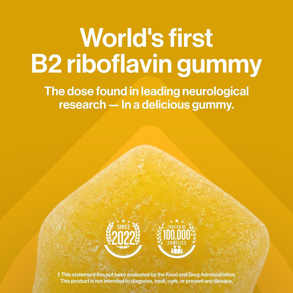 kindnature Gomitas de Vitamina B2 - Riboflavina 400 mg - Suplemento para Niños y Adultos - Sin OGM, Sin Soja, Sin Gluten, Vegano (30 Días de Suministro)