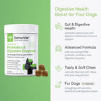 SensoVet Probióticos Avanzados para Perros con Enzimas Digestivas - Soft Chews