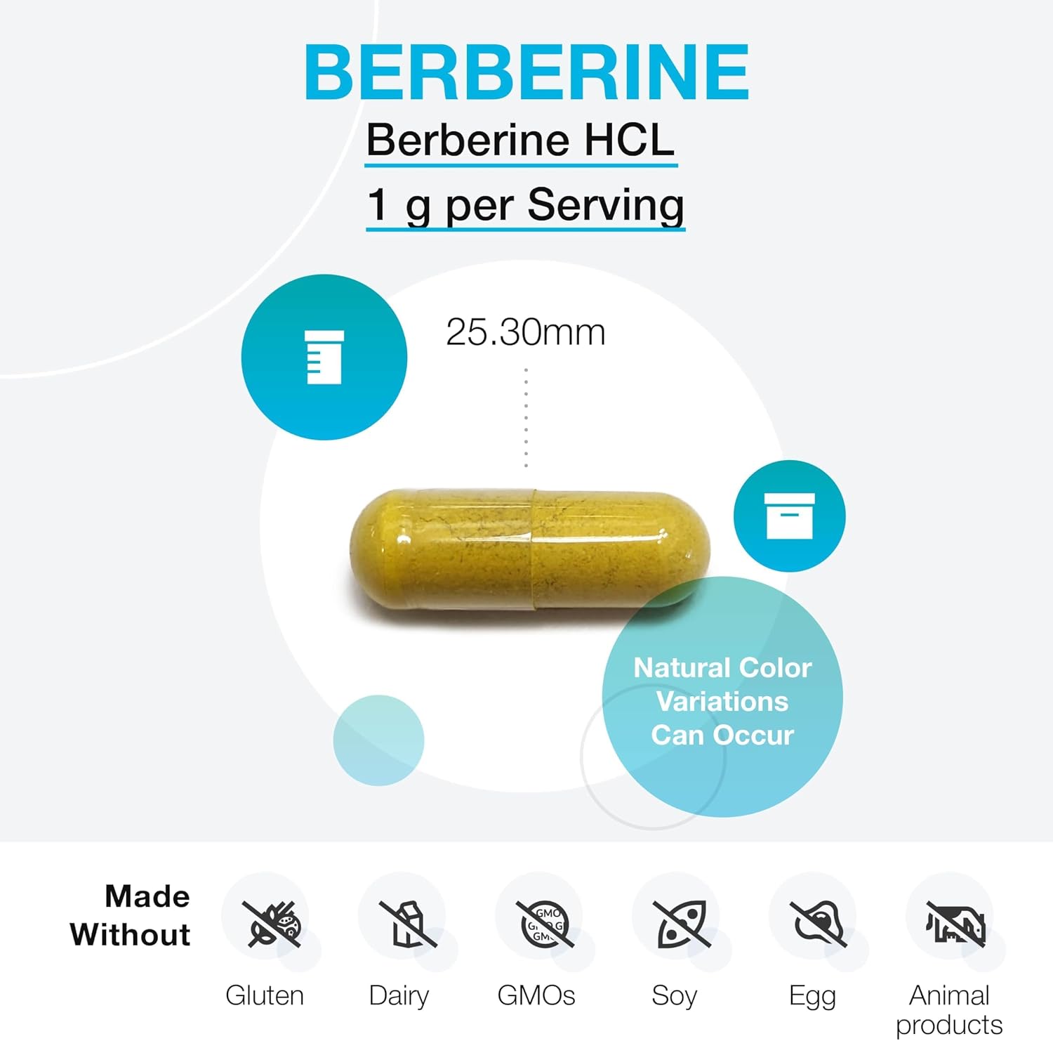 XYMOGEN Berberina - Suplemento de Berberina HCL de origen vegetal para el apoyo metabólico celular e inmunitario* - Sin OGM, sin gluten, vegano - 120 cápsulas