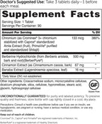 Suplemento Berberine GlucoGold de Dr. Whitaker con Berberina y Canela
