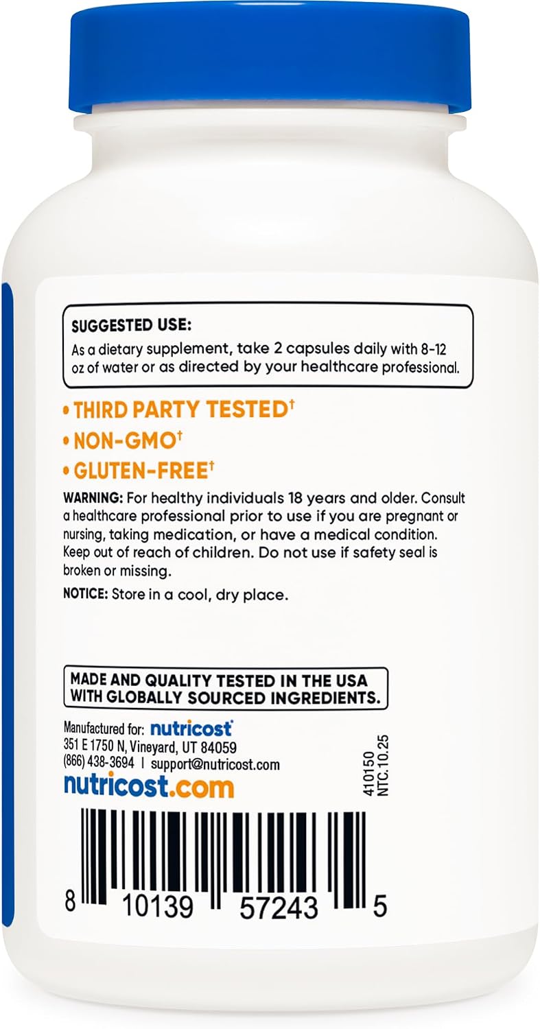 Nutricost Extracto de Castaño de Indias 700 mg por dosis, 180 Cápsulas