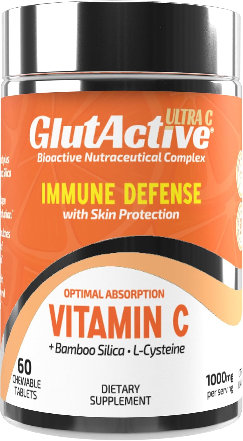 GlutActive Ultra Vitamina C 1.000 mg - 60 Comprimidos Masticables