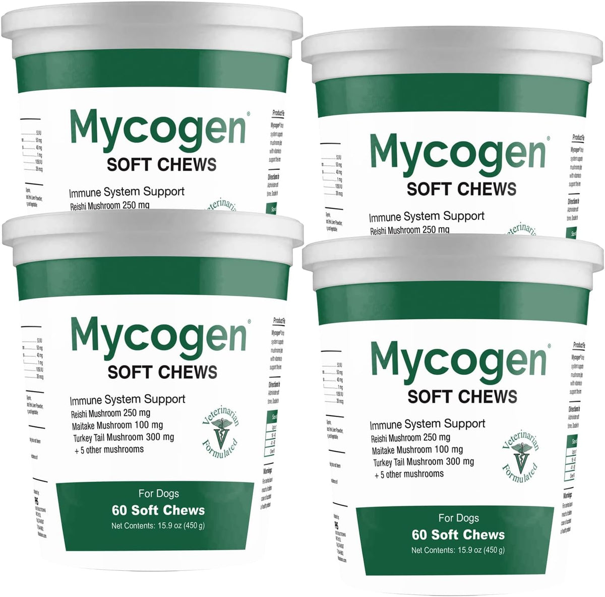 Mycogen Soft Chew para Perros - 8 Especies – Apoyo inmunitario: Los beta-glucanos presentes en hongos como el – Image 1