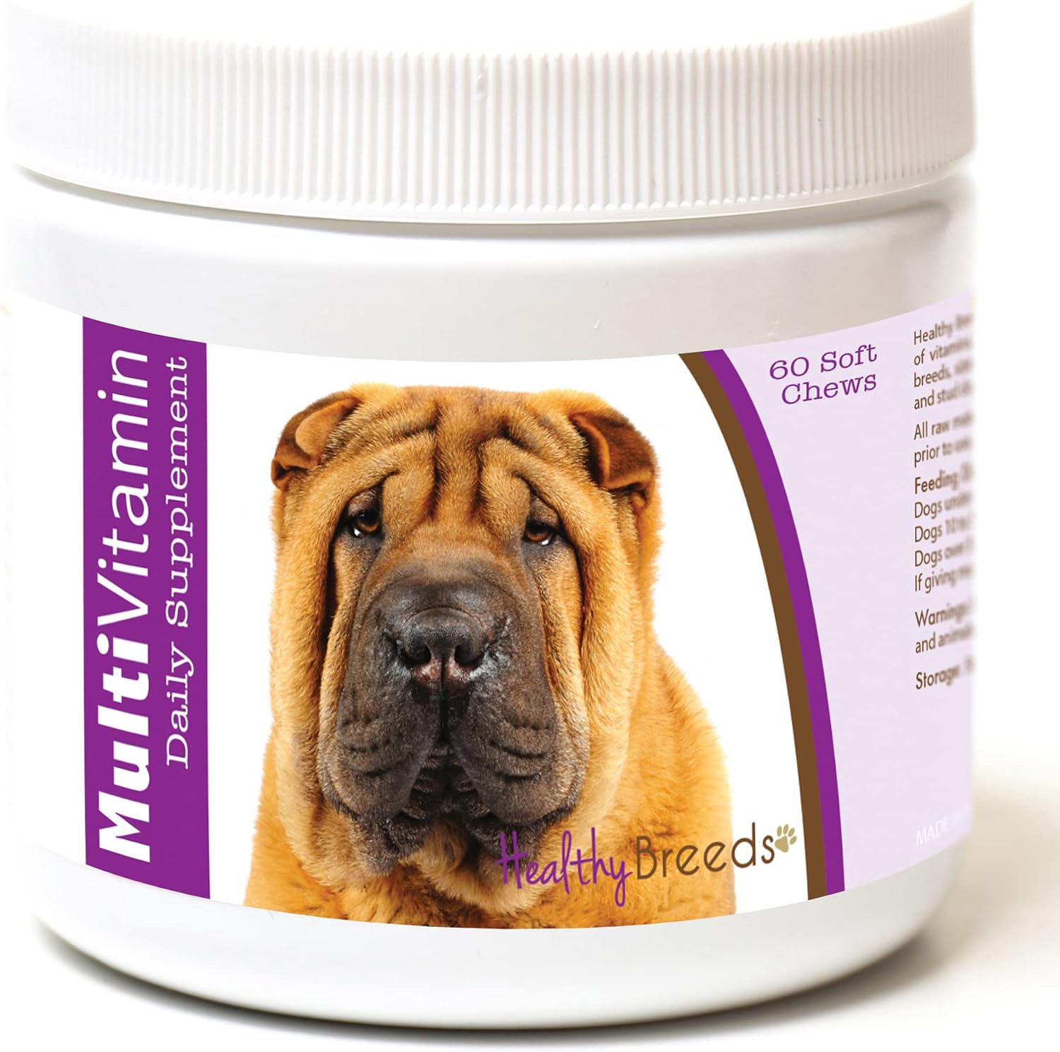 Healthy Breeds Multivitamínico Chinese Shar Pei - Masticables Blandos 60 uds